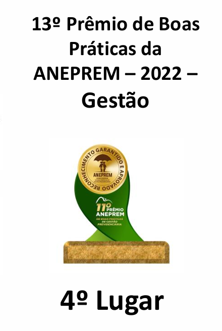 13º Prêmio de Boas Práticas da ANEPREM – Gestão (2022) – 4º Lugar