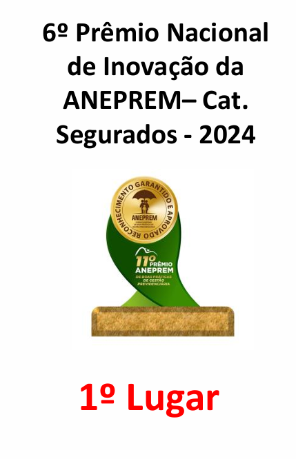 6º Prêmio Nacional de Inovação da ANEPREM – Cat. Segurados (2024) – 1º Lugar